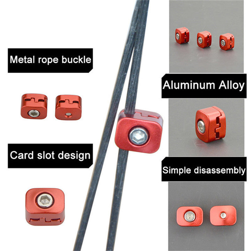2-Pack Metal Buckle Drop Away Arrow Rest Clip Cable Fastener Clamp for Compound Bow