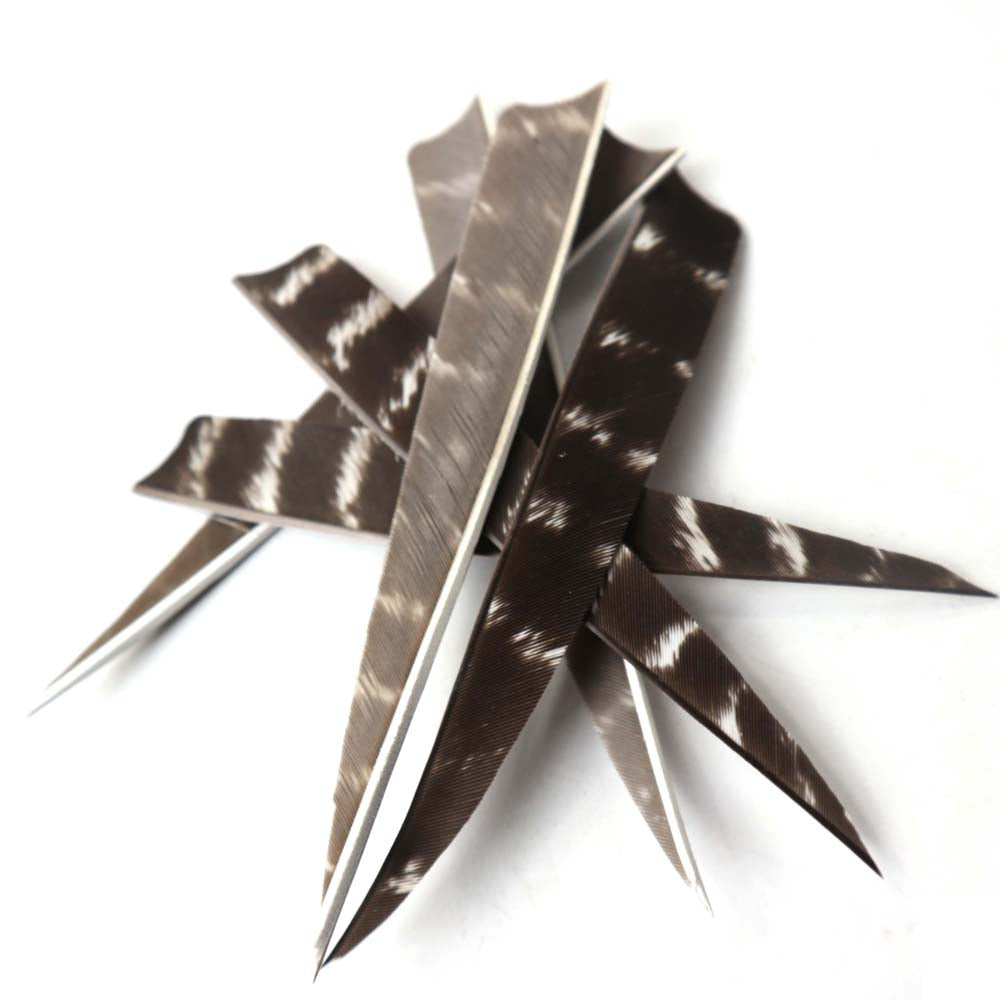 24-Pack 5inch Turkey Feather Right Wing for Arrow DIY Fletches Feather Arrow RW Real