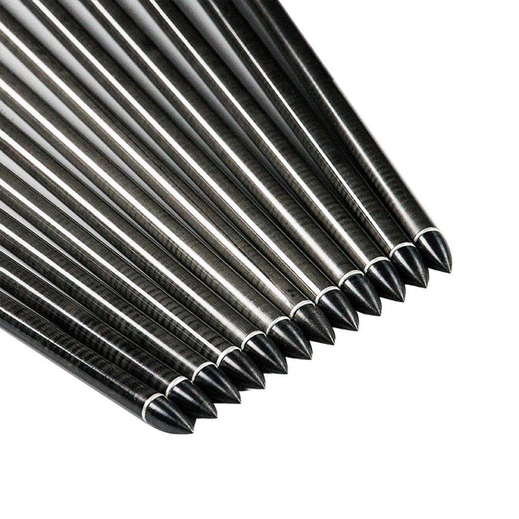 Pure Carbon Arrows Shaft Spine 300 340 30inch 2inch Plastic Vanes 75gr Tips