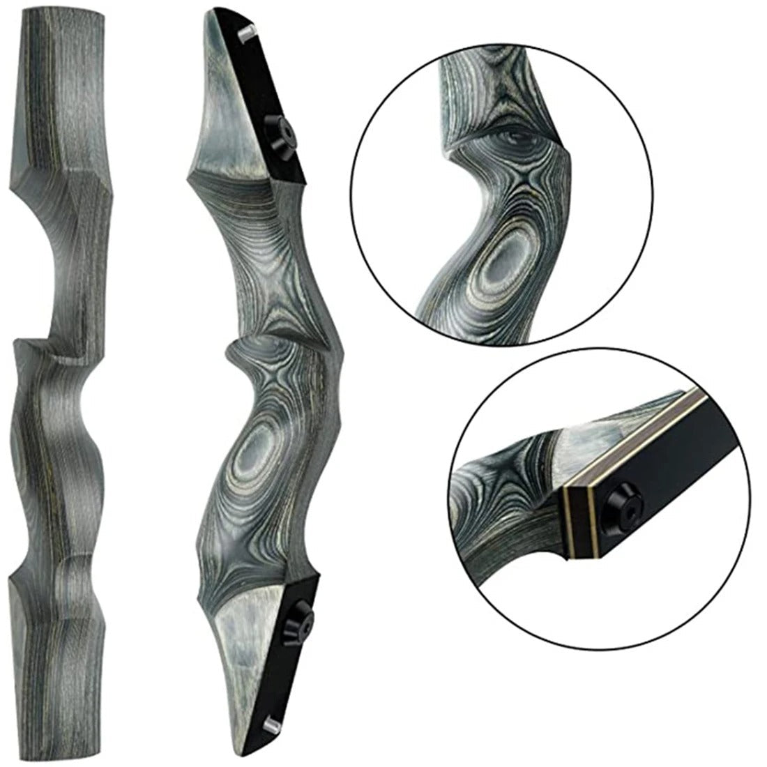 Recurve Bow 60inch 20-60lbs Bow Hunter Bow Lamination Bow Limbs Right /Left Hand