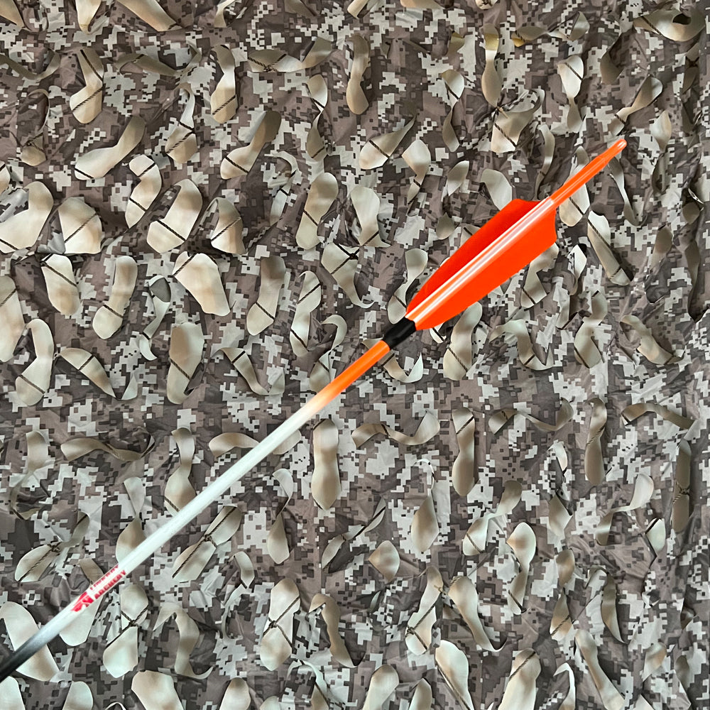 Horseback Arrows Fast Speed Nocks Real Feathers Carbon Shaft with Colorful Color Carbon Arrows