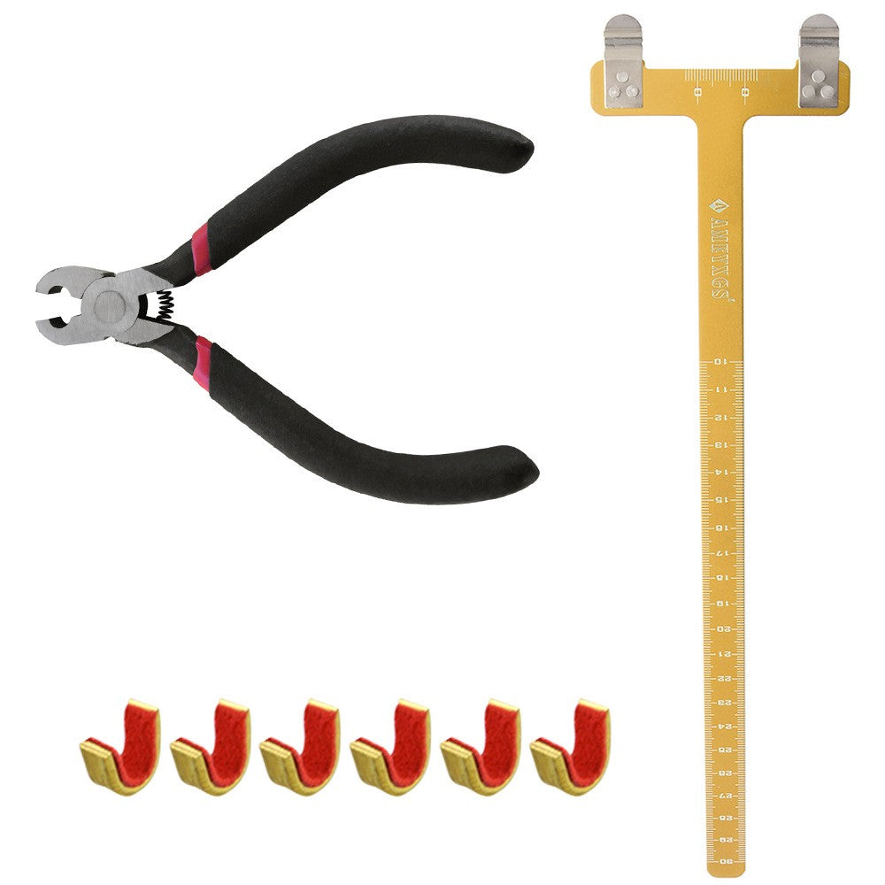 Adjustment Tool Bow String Nocking Points Pliers T Squares Tuning Ruler for for Recurve