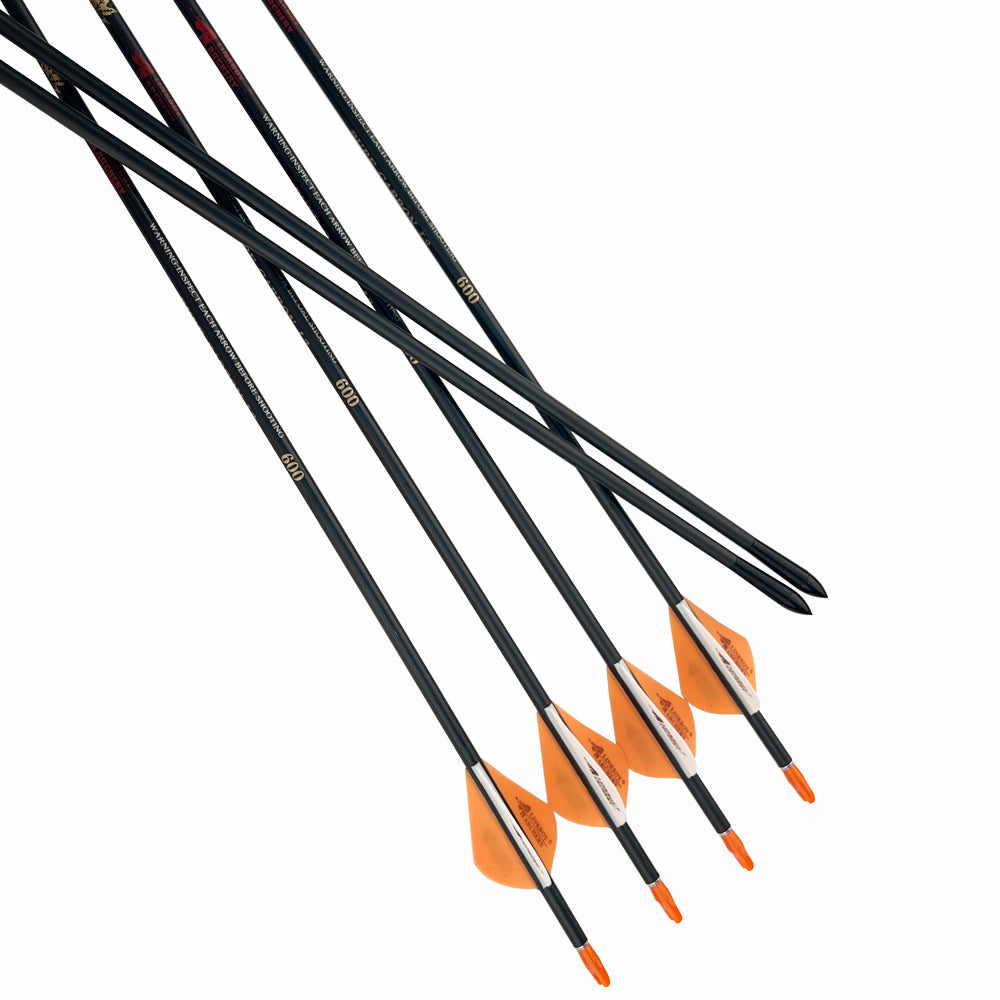 ID4.2mm/0.165'' Pure Carbon Arrows with Aluminum Connect Pipe Removable Arrow Tips for Bow