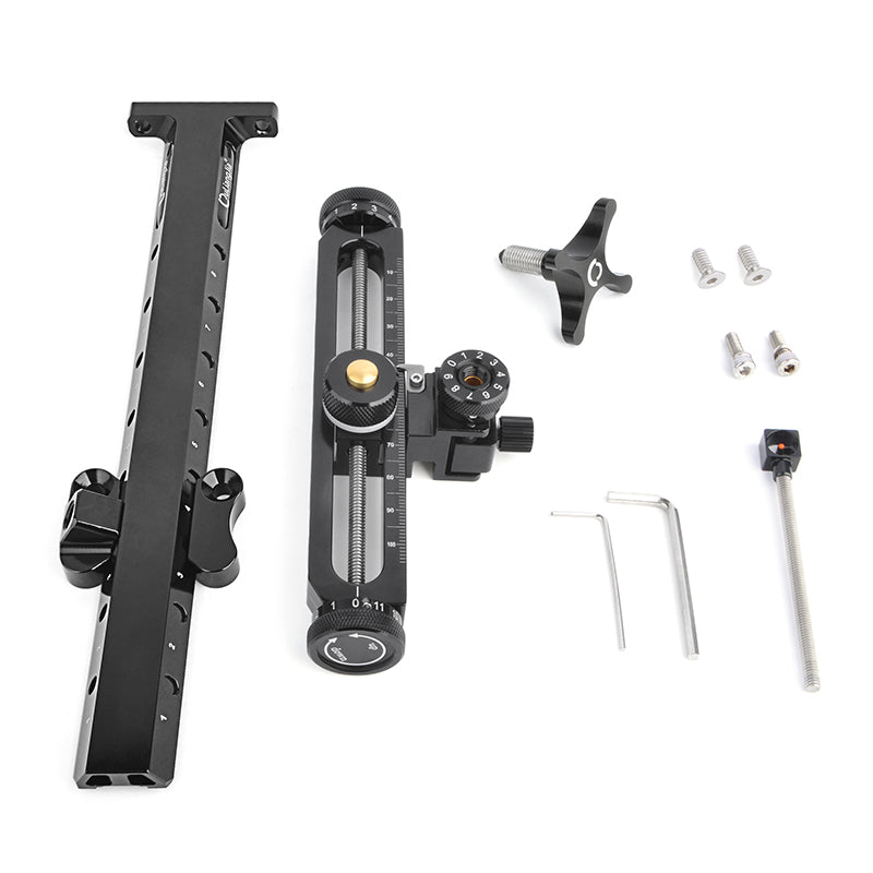 Recurve Aluminum Alloy Bow Sight 1 Pins Sight Adjustable