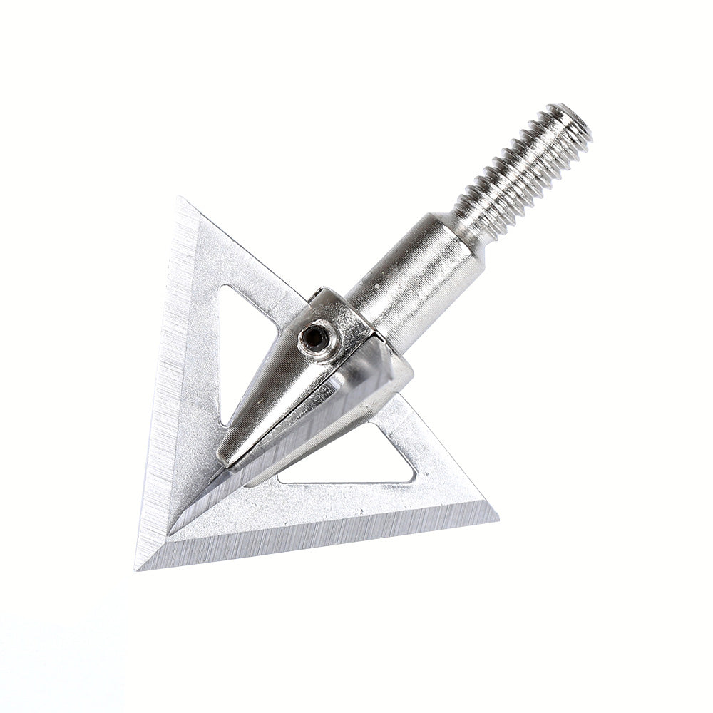 3/6/12/24/60-Pack Broadheads 100grains Cross Star Arrow Heads Tip Point DIY Arrowhead