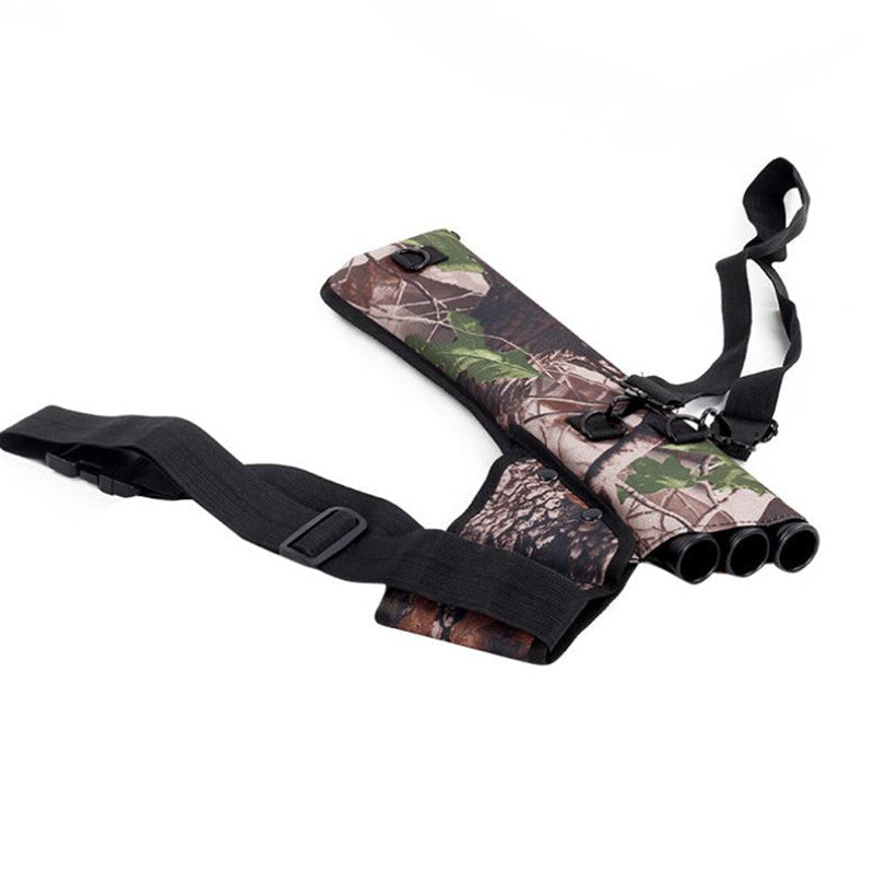 Arrow Bag 49*14 Cm Arrow Quiver 3 Tubes Single Shoulder for Bow and Arrow