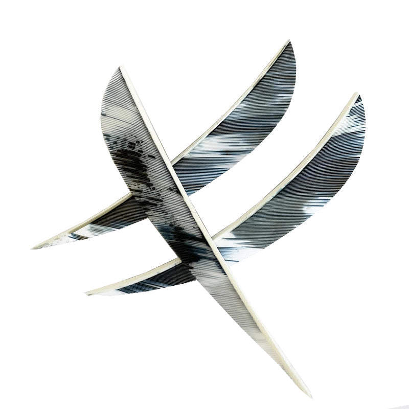 36-Pack 4" Parabolic Camo Arrow Feathers Fletching Right Wing Fletches Right Wing 4 Inch