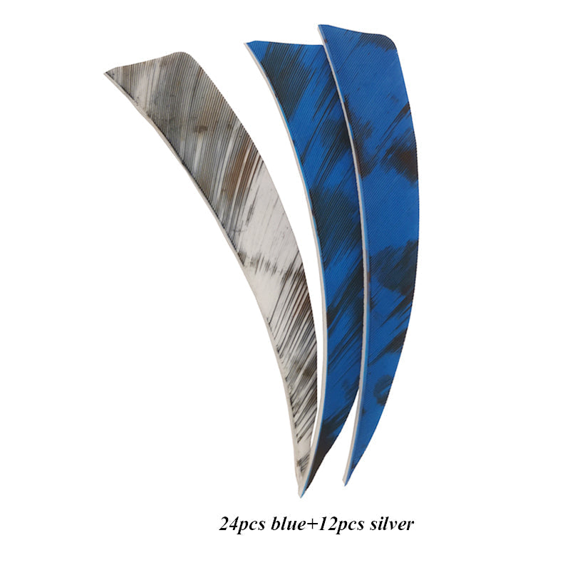 36-Pack 4inch Turkey Feather Arrow Vanes for Carbon Arrows Bow and Arrow