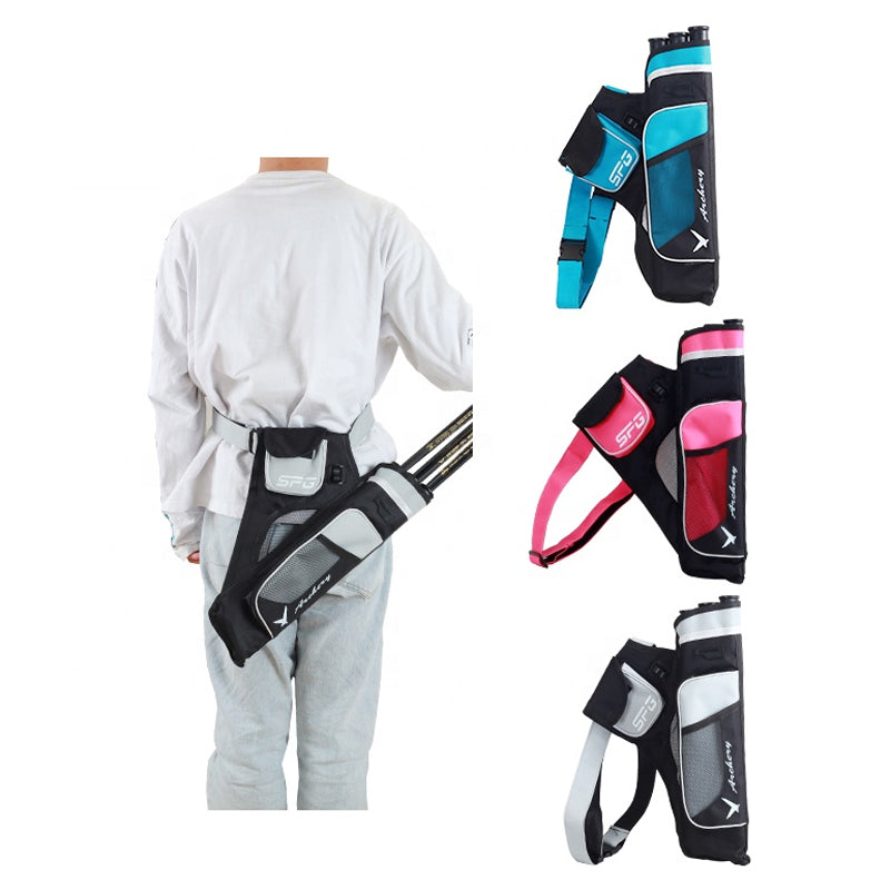 Arrow Bag Oxford Cloth Arrow Quiver 3 Tubes Single Shoulder Bag for Bow Arrow