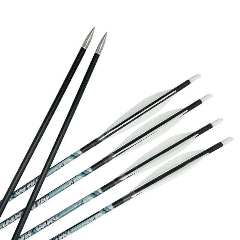 +/-0.001 Straightness Pure Carbon Arrows ID 6.2 Mm Compound Recurve Bow Turkey Feather Custom