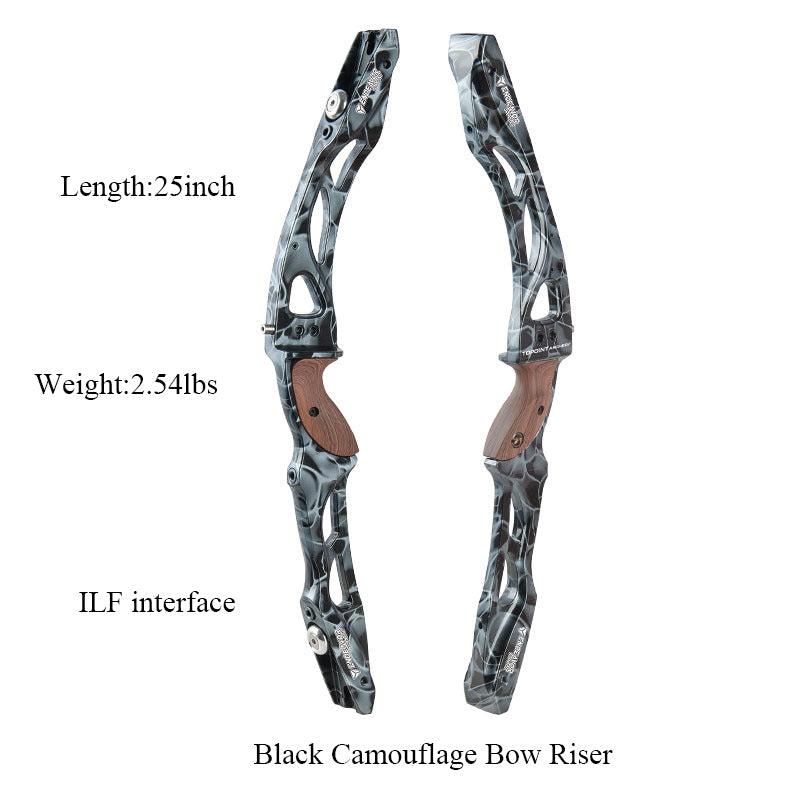 25" Bow Riser Handle ILF Recurve Bow Riser Left/Right Hand Takedown Recurve Bow