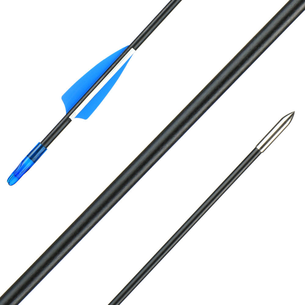 Fiberglass 6mm Arrow Arrowhead for 30-80lbs Recurve Compound Bow 12-Pack