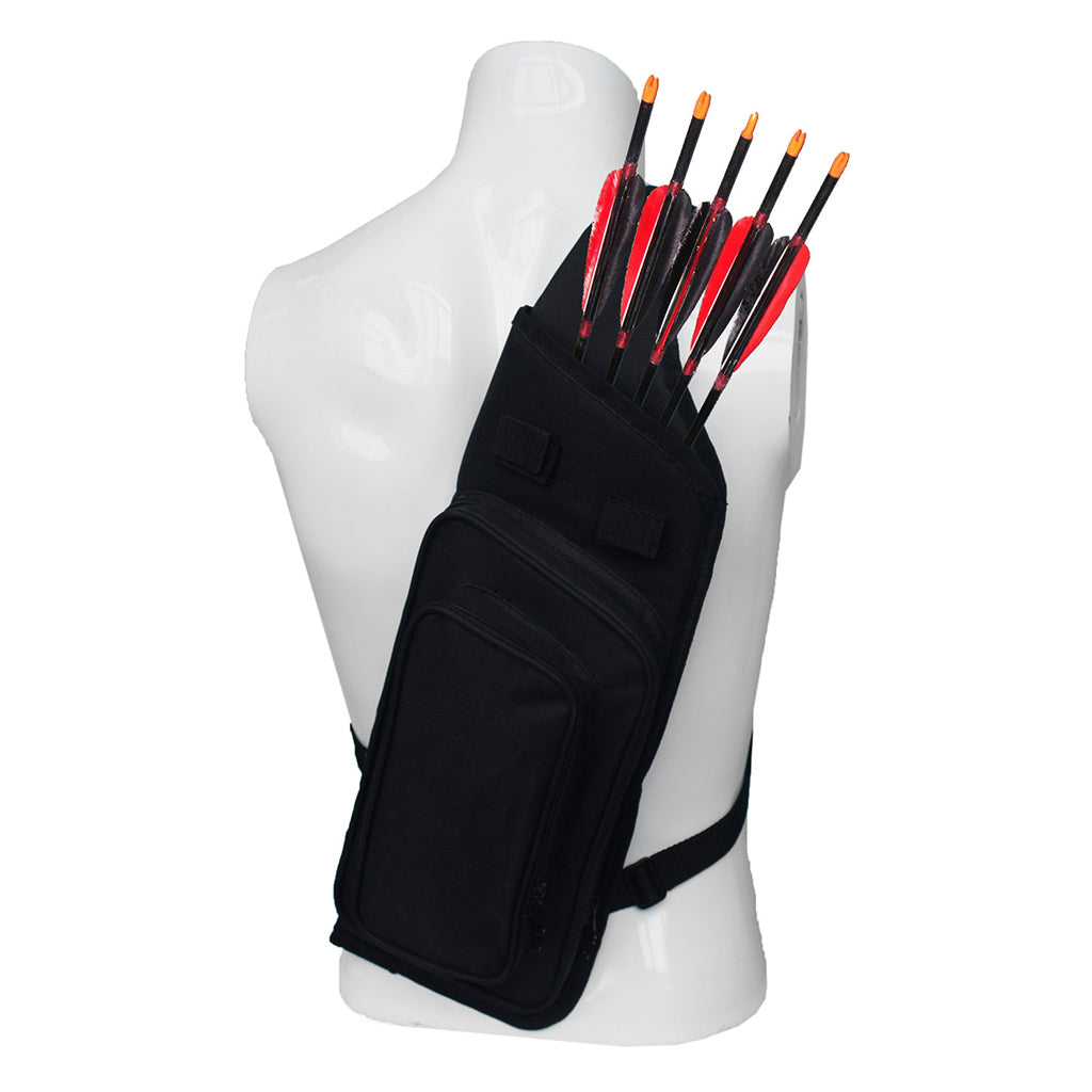 Arrow Quiver Adjustable Bag Back Arrow Quiver Tube with Back Strap Arrow Case Holder