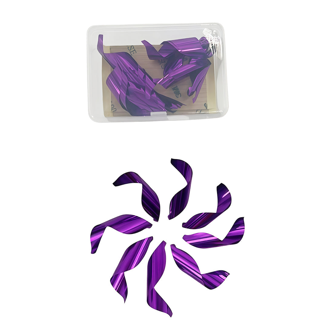 50-Pack/1box 1.75inch S Spin Vanes Spiral Feather DIY Arrow with Sticker Tape Arrow Right