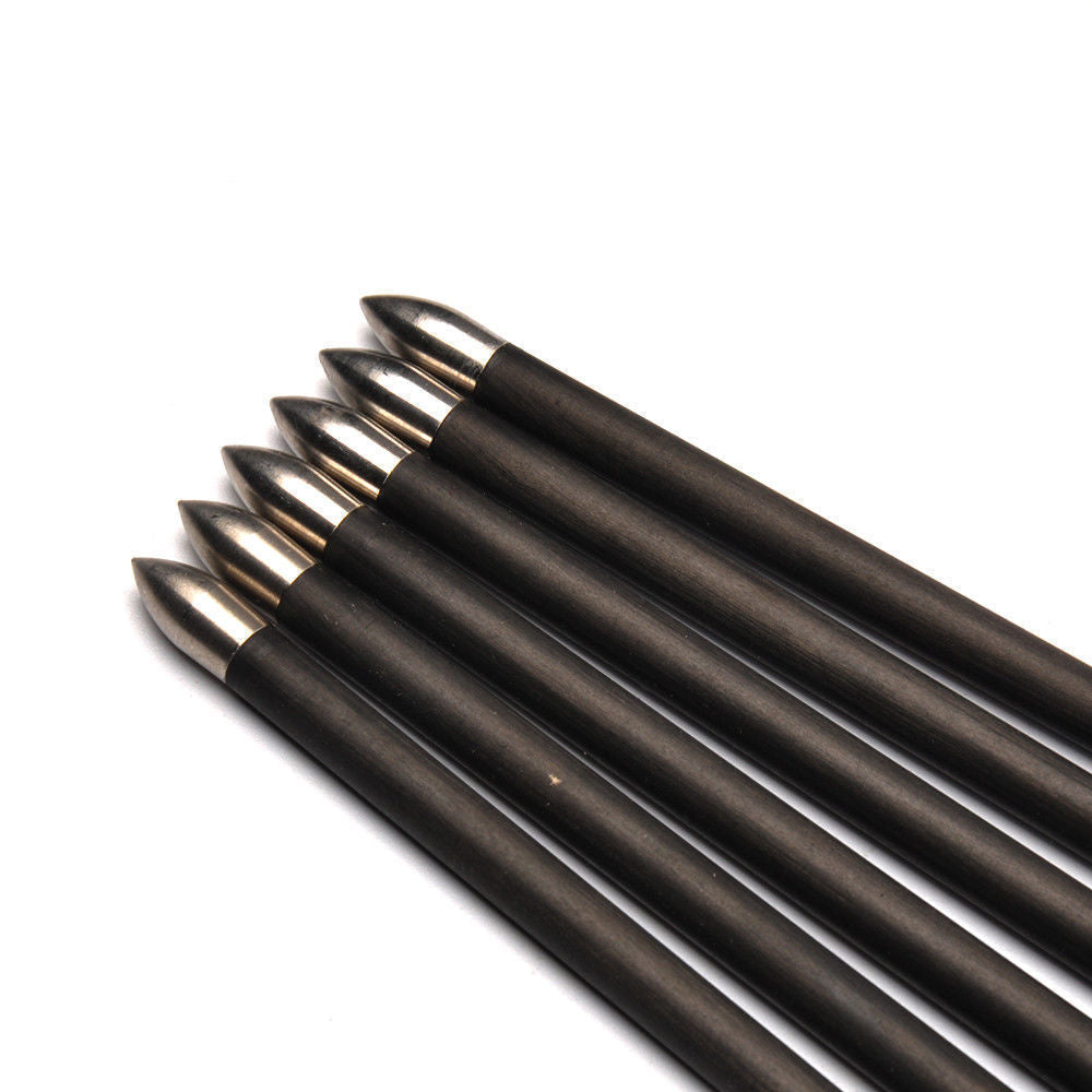 6/12-Pack Carbon Arrows ID4.2mm Spine 700 800 1000 80gr Target Tips Recurve Compound Bow