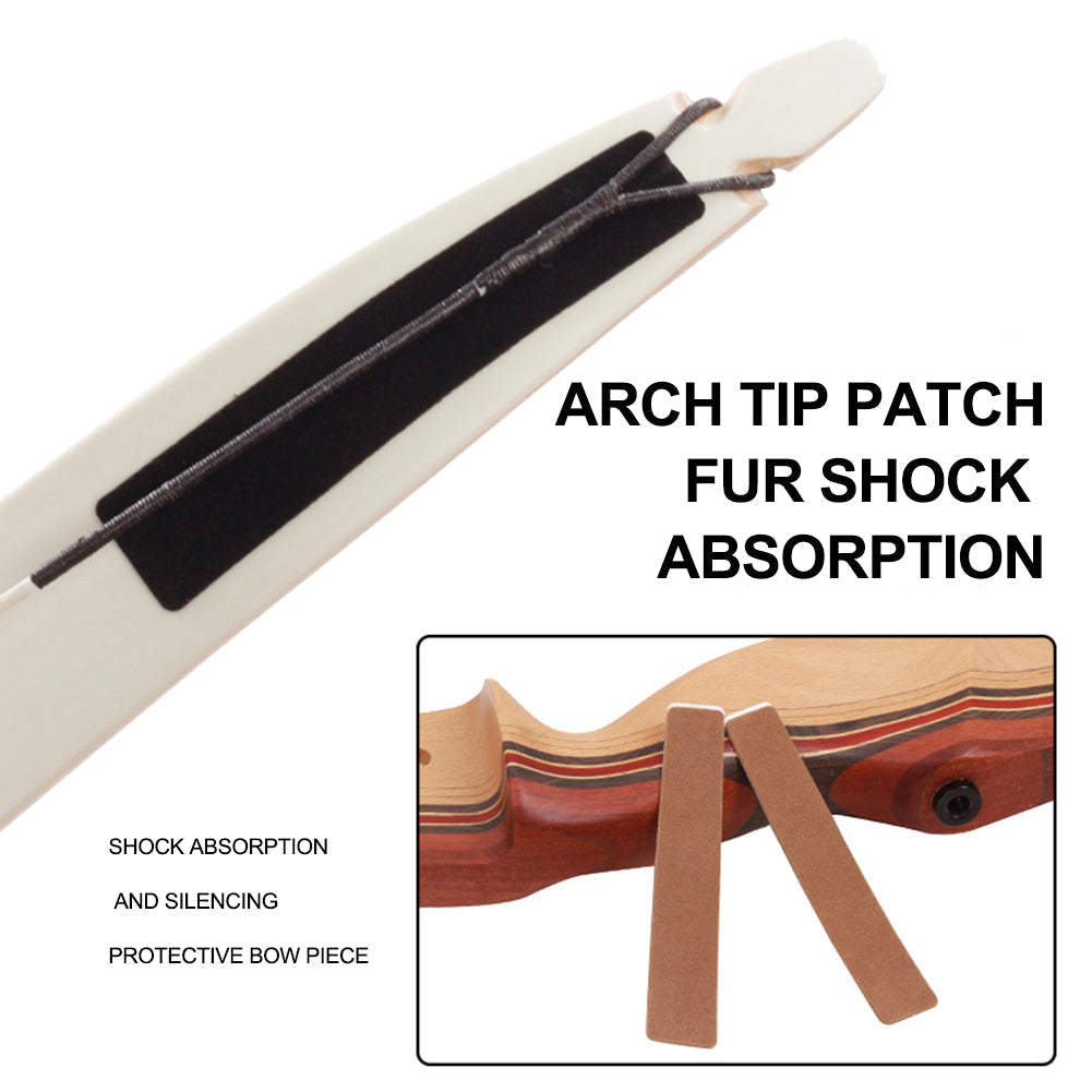 2-Pack Portable Recurve Bow Limbs Stablilizer Lightweight Shock Absorber Silencer Bowstring Damper Bow