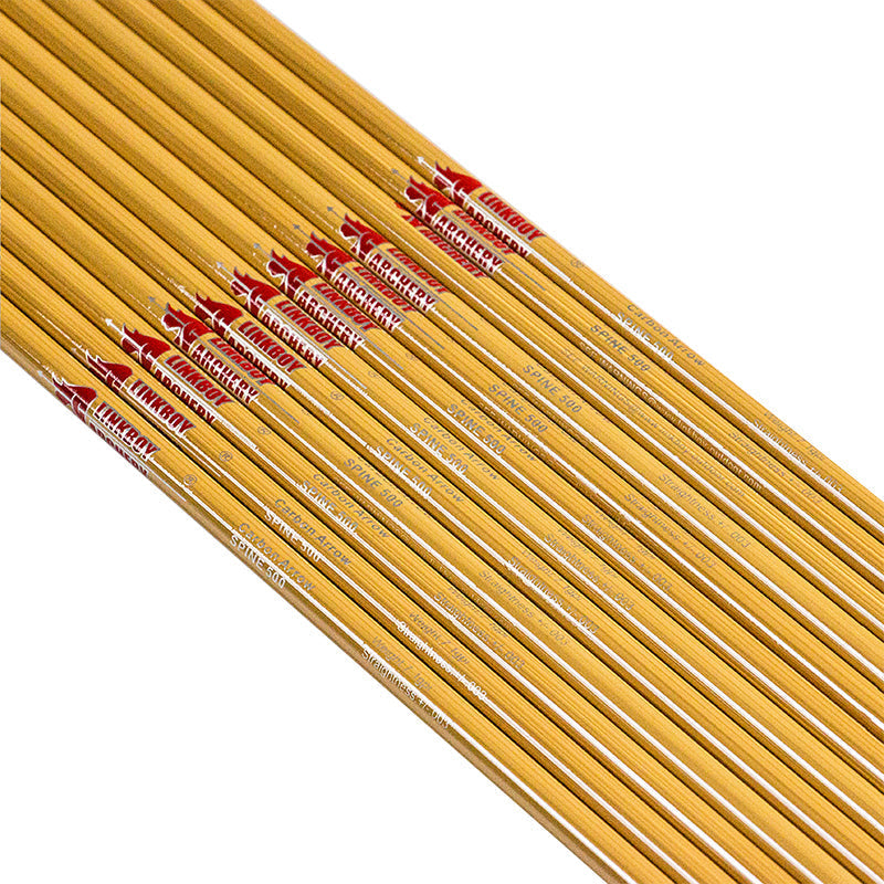 Bamboo Skin Pure Carbon Arrows ID6.2mm 300-800 Spine for Compound Bow and Arrrow