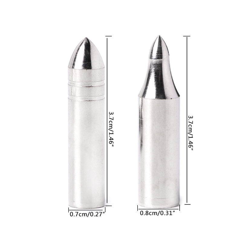 12-Pack Arrowhead 5.6/6/7/8mm Thread Carbon Fiber Arrow Compound Bow Tips Point