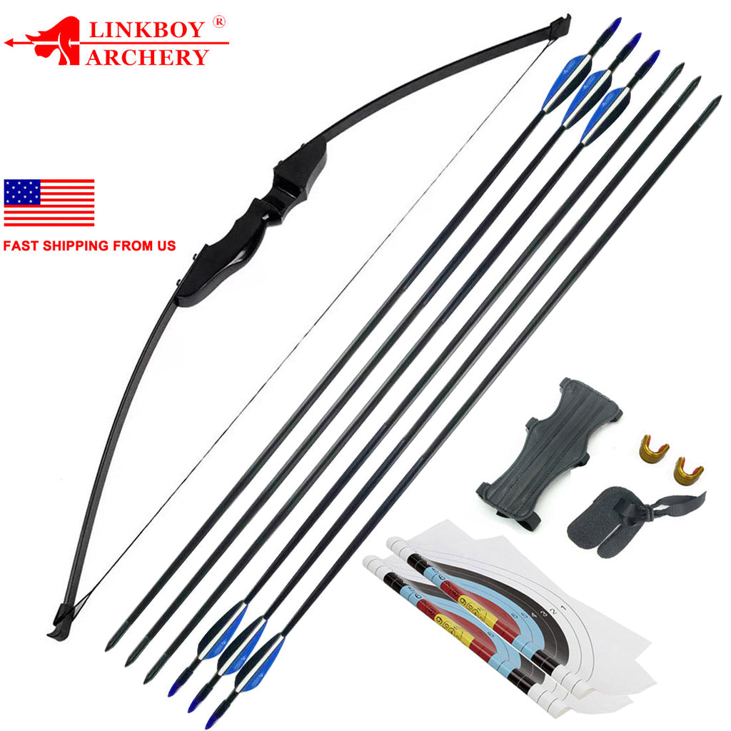 40 Lbs Recourve Bow Powerful Long Bow for Right Hand