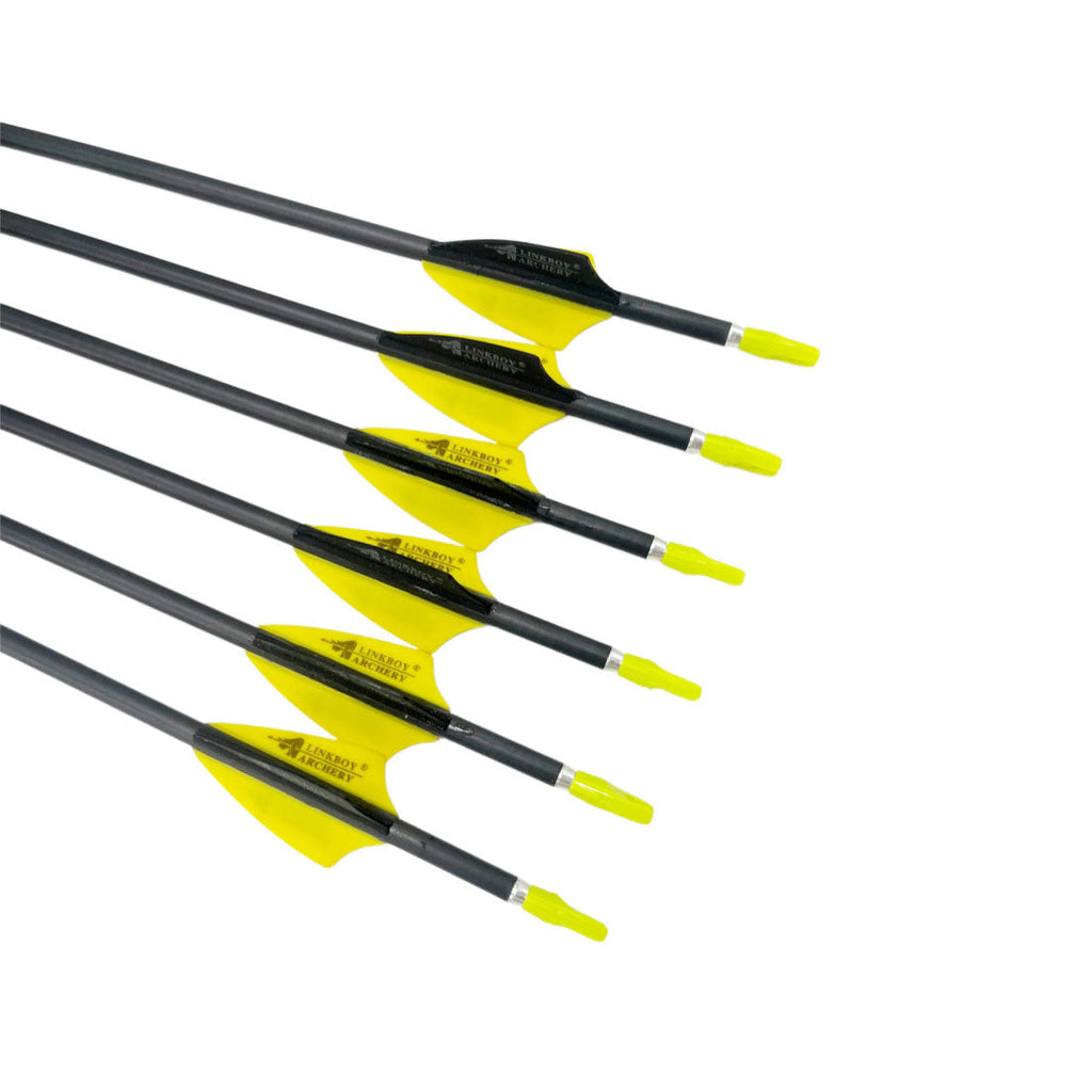 ID4.2mm Carbon Arrows 6/12-Pack, Spine 400-1800, Ultra-Wide Range, Recurve Bow