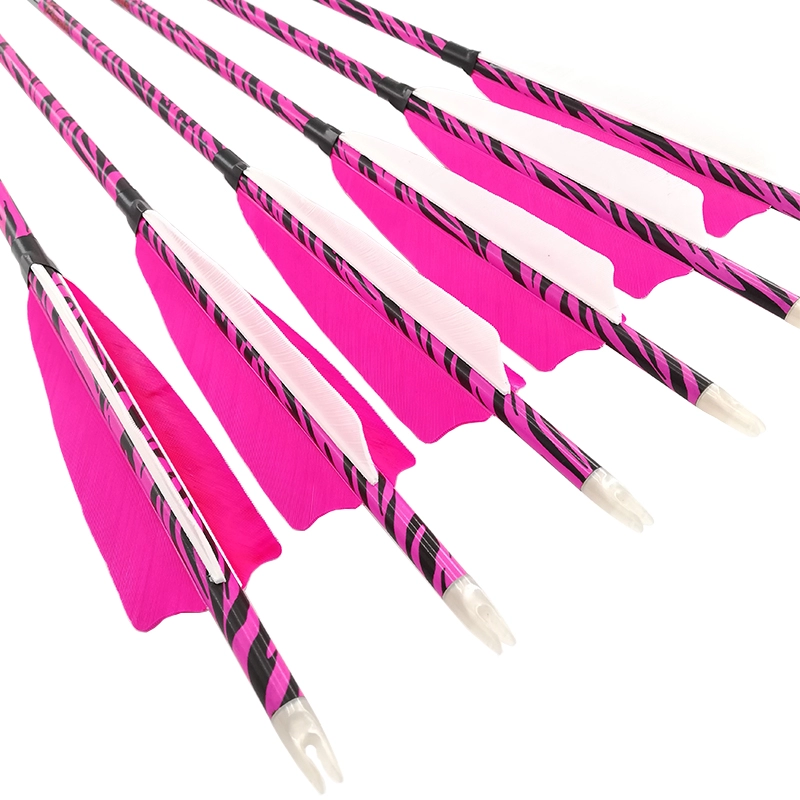 Pure Carbon Arrows 30inch Spine 300 340 75gr Point Tips for Traditional Compound Recurve
