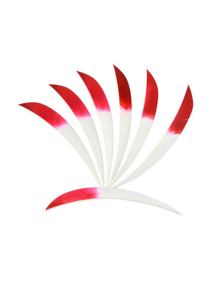 4/5inch Real Turkey Feather Fletching 36-Pack, Natural Arrow Feathers for Recurve & Traditional Bow