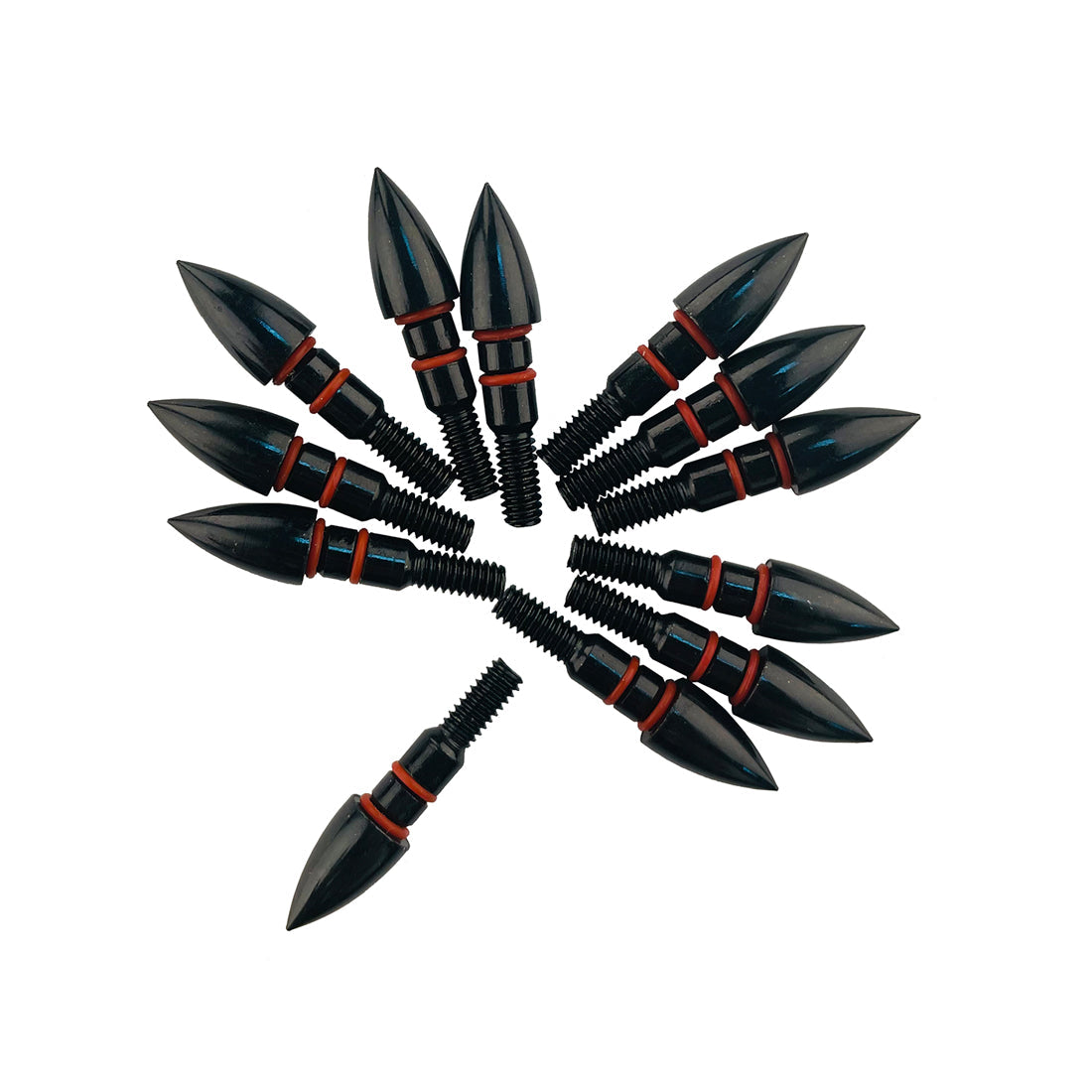 8-32 UNC Threads Gold Black Screw-in Arrow Bullet Steel Point Tips Targets Point Arrowhead