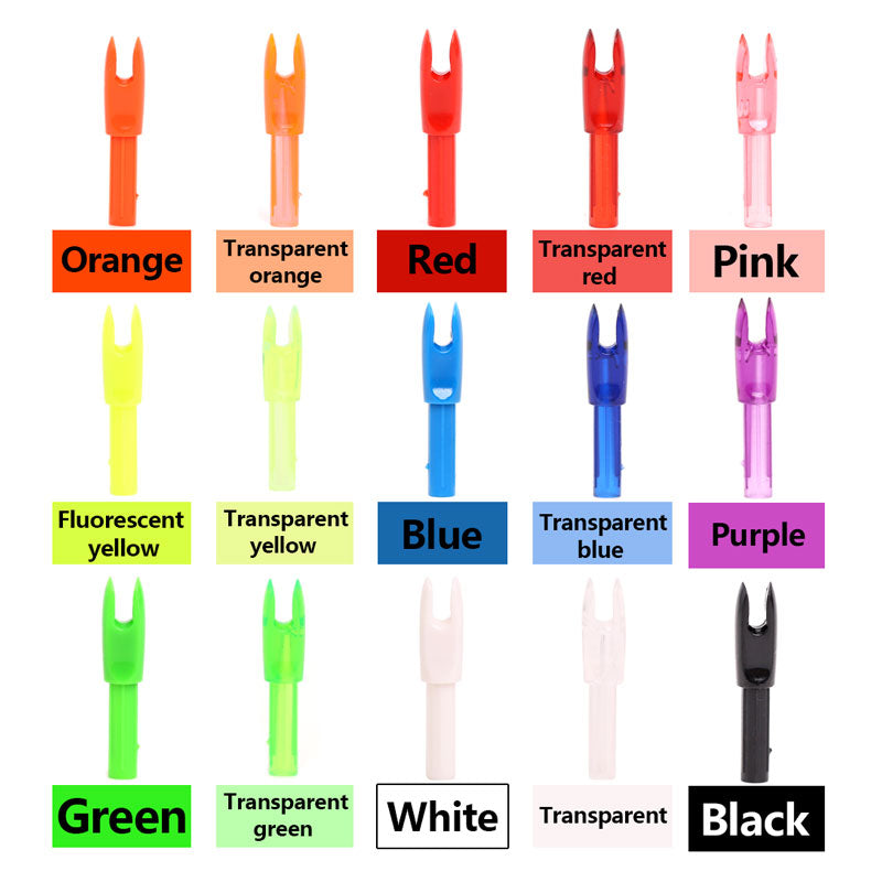 24pc Size S ID 4.2mm Arrow Nocks Carbon Fiberglass Arrow End DIY