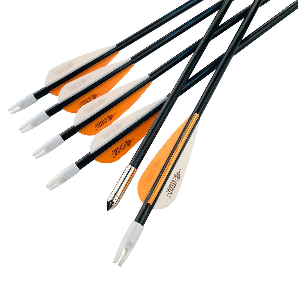 12-Pack OD7mm Target Recurve Bow Arrow Fiberglass Arrow